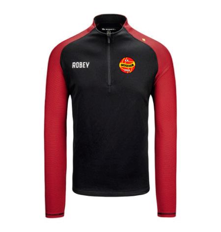 Performance half zip black/red VV Drogeham